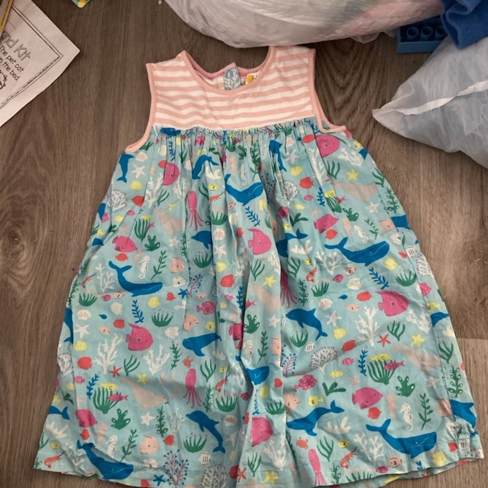 Baby boden dress ocean